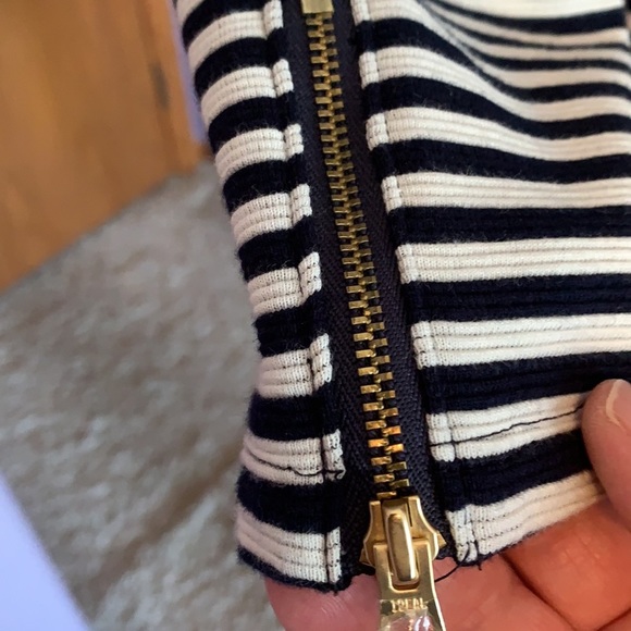 Talbots Top, size 1X, see measurements, Navy and White - Picture 6 of 12